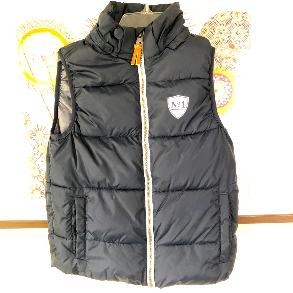 H&M Blue Puffer Vest 8/10 yrs